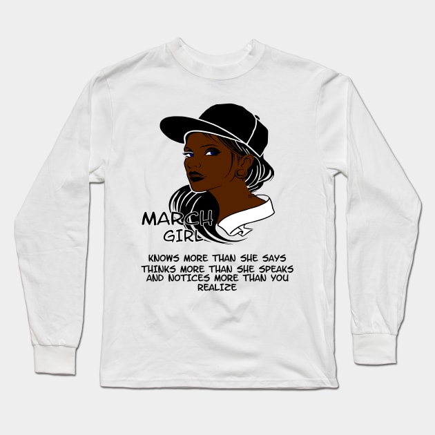 March Girl Long Sleeve T-Shirt by DNLDesign1980